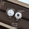 Puzuo Color Fuerte Duradero Chapado en Cobre Plata Arena Accesorios para Manualidades: Cuentas de Moneda de la Fortuna, Cuentas Redondas con Agujero Pasante, Cuentas Espaciadoras, Cuentas Sueltas para Joyería