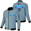 Jaqueta Masculina Casual Esportiva Transfronteiriça Tamanho Grande Tendência Comércio Exterior Zíper Solta Estilo Punk Motociclista Padrão de Carro Masculina