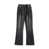 Jeans Nuevos para Hombre de Primavera y Otoño con Ligero Acampanado, Lavados Hip-Hop Street Americanos Modernos High Street Pantalones de Pierna Ancha para Hombre