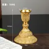 Portavelas Estilo Europeo Aleación de Zinc Portavelas de Cinco Brazos Tres Brazos Portavelas Estilo Europeo Mesa de Comedor Cena a la Luz de Velas Decoración del Hogar Adornos