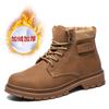 Sapatos de Segurança de Inverno Masculinos São Anti-Esmagamento, Anti-Perfuração, Anti-Odor, Leves, Ultraleves, Solado Macio, Biqueira de Aço, Respiráveis Sapatos de Trabalho para Canteiro de Obras