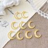 14K cor-preservando banhado a ouro fritilar lua pingente DIY jóias artesanais pulseira colar brincos pérola frisada acessórios