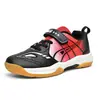 Zapatillas de Tenis para Niños Zapatillas de Bádminton Velcro Zapatos Deportivos para Niños Medianos y Grandes Adolescentes de Caña Baja Tenis de Mesa Zapatos Infantiles Transfronterizos