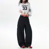 Estilo de Rua! Calça Cargo Casual Americana de Alta Qualidade, Calça Scimitar, Calças Largas de Perna Larga Emagrecedoras Soltas Outono 2025, Calças Longas Modernas