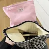 Bolsa de Armazenamento Nicho com Estampa Xadrez Simples Bolsa de Maquiagem Bolsa para Batom Bolsa de Menina Bolsa de Higiene Pessoal Bolsa Interna