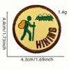 Nuevo Parche de Tela Redondo Bordado de Dibujos Animados Insignia de Aventura al Aire Libre Parche de Etiqueta de Tela Parche Termoadhesivo Accesorios para Ropa Venta al por Mayor