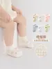 Calcetines de Bebé Verano Estilo Delgado Recién Nacido Bebé Calidad A Algodón Calcetines de Piso Antideslizantes Niños Pequeños Malla Tubo Corto Calcetines Tipo Barco