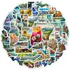 50 Adesivos de Grafite de Viagem Europeia para Copo d'Água, Computador, Celular, Adesivos Decorativos à Prova d'Água, Adesivos Criativos de Viagem, Atacado