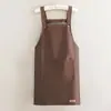 Aventais personalizados para comércio exterior, impermeáveis e à prova de óleo, cor sólida, para uso comercial, com impressão de logotipo para publicidade, brindes corporativos, disponíveis para atacado