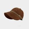 2025 nueva gorra de sol para mujer versátil máscara colgante sombrero de pescador moda circunferencia de cabeza grande cara gorra pequeña al por mayor