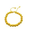 Pulsera Minimalista de Cuentas de Transferencia Chapada en Oro, Cuentas Entrelazadas Versátiles, Joyería Ajustable, Venta al por Mayor desde el Fabricante
