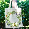 Bolsa de Lona con Tintes Naturales Tradicionales, Bolsa Tote de Material Artístico Retro, Herramientas Culturales y Creativas de Algodón y Lino para Lugares Escénicos, Impresión y Teñido al por Mayor