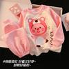 Pijama de Comercio Exterior para Niños Invierno Engrosado en Capas Dibujos Animados Cuello Redondo Algodón de Aire para Niñas Ropa de Casa para Niños Mayores, Adecuado para Usar al Aire Libre