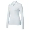 Camiseta Polo Casual de Manga Larga Ajustada de Nuevo Deporte Transpirable de Secado Rápido Yoga Fitness Tenis Transfronterizo