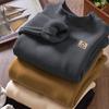 Camisetas de Manga Larga para Niños y Niñas, Nuevas Camisetas de Cuello Alto Corto de Primavera y Otoño para Niños, Elegantes Camisetas Básicas de Terciopelo Alemán para Principios de Otoño para Niños Pequeños