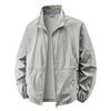 Ropa de Protección Solar de Manga Larga de Verano con Cuello Alto para Hombre, Ropa Transpirable de Color Sólido Casual con Protección Solar, Ropa para la Piel de Hombre, Ropa de Pesca, Chaqueta Moderna