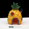Casa de la Piña Transfronteriza Acuario Paisajismo Paquete Completo Adornos de Muñeca Casa Refugio Juego de Decoración de Casa Pequeña de Bob Esponja