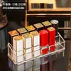 Caixa de Armazenamento de Batom Transparente de Acrílico em Formato de Losango Organizador de Cosméticos Empilhável de Várias Camadas Suporte de Armazenamento para Mesa