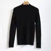 Preço Especial, Sem Devoluções ou Trocas26 Suéter de Tricô Sem Costura 100% Lã Gola Alta Meia-Calça Outono/Inverno para Mulheres, Suéter Básico Slim Fit