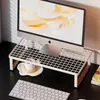 Soporte de altura ajustable para computadora, estante de almacenamiento de escritorio para dormitorio, soporte de escritorio para laptop, estante de soporte de almacenamiento de oficina