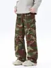 Pantalones de senderismo camuflados personalizados con logo, corte holgado, a prueba de viento, impermeables, para deportes al aire libre y uso casual, disponibles para hombres y mujeres