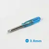 Destornillador Phillips 3.0 transparente de cristal mini de 95 mm de largo Destornillador pequeño de 3 mm Destornillador al por mayor