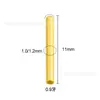Liga de Titânio F136 Rosca 0.9 Haste Universal para Piercing de Orelha Stud DIY para Hélice da Orelha Acessório Haste para Piercing Reto Modificada com Rosca Interna