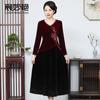 Vestido de madre de talla grande traje de boda joven suegra para asistir al traje de boda moda moda otoño venta al por mayor