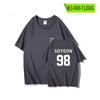 Venta caliente transfronteriza: el grupo femenino G-IDLE SOYEON98 apoya a los fans de la camiseta de algodón de verano periférica de manga corta