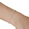 Joyería Transfronteriza Europea y Americana, Elegante y de Moda, Versátil para Mujeres, Pulsera Sencilla de Perlas, Pulsera de Joyería de Perlas de Amistad