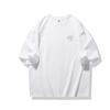 T-shirt de Manga Curta Verão 2024 Nova Bordado Smiley Sol Transfronteiriço Solto Unissex Solto Combina com Tudo Ins Tendência