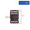 Hebilla de plástico 2cm2.5cm 3.8cm PP/POM hebilla semicircular fabricantes en stock accesorios de equipaje de liberación rápida