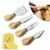 Conjunto cortador de queijo criativo cortador de queijo utensílio de cozinha faca de queijo de aço inoxidável ferramenta de panificação