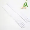 Guantes de Spandex de Alta Elasticidad con Protección UV y Mangas para Brazos de Seda de Leche para Vestidos de Boda