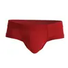 Venta al por mayor Comercio exterior Calzoncillos para hombre, Calzoncillos de algodón talla europea con bolsa en forma de U, Ropa interior de color liso de tiro bajo