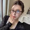 Gafas Ovaladas Ultraligeras de Nerd para Mujer, Artefacto de Maquillaje de Alta Gama, Montura de Gafas Ancla Roja Anti Luz Azul
