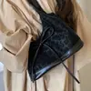 Versión Coreana Bolso de Axila de Nicho para Mujer, Nuevo Bolso Tote Esmerilado Simple Transfronterizo, Bolso de Hombro con Lazo Personalizado, Bolso de Mano