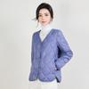 Nueva Chaqueta Ligera de Plumón y Algodón para Mujer Invierno 2026, Corta Ajustada con Forro Acolchado Elegante, Chaqueta Versátil Casual