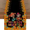 Nuevo camino de mesa Halloween Amazon TEMU, camino de mesa estilo americano, mantel largo de lino, específicamente para mesas de té