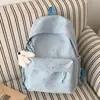 Mochila transfronteiriça fofa com estampa de estrelas, nova mochila escolar da moda estilo coreano jovem, mochila escolar leve para estudante do ensino fundamental