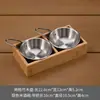 Set Creativo de Vajilla de Nueve Compartimentos para Restaurantes Comerciales de Hot Pot y Barbacoa, Plato con Guarniciones, Bandeja de Bambú, Plato de Exhibición Dividido