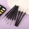 Suministro Especial Transfronterizo de Poste Triangular para Pintar Gancho de Nylon de Dos Colores Línea de Pelo Pincel para Acuarela Pincel Suministros de Arte Profesionales