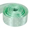 Rollo Pequeño de Cinta de Poliéster de Puntos de 2.5cm, Accesorios de Ropa Transfronterizos, Accesorio para el Cabello de un Solo Lado, Moño con Puntos, Caja de Regalo Hecha a Mano para Bricolaje