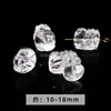 Joyería Jingdian Accesorios de Cristal Blanco Natural Despertar del León Pixiu Garra de Gato Accesorios para Joyería DIY Piezas con Agujero Grabado