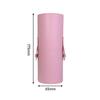 Cubo de almacenamiento para brochas de maquillaje, cubo redondo para bolígrafos, cubo para papelería, cubo de almacenamiento de escritorio de cuero sintético simple, en stock, entrega al por mayor