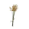 Acessórios de Flores Artificiais Transfronteiriços com Bola Dourada, Folhas Artificiais com Pó Dourado, Combinação Decorativa de Plantas Verdes, Guirlanda de Azevinho, Folhas de Rosa