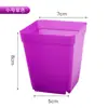 Vaso de Plástico Colorido para Suculentas Vaso para Mudas Vaso Pequeno para Suculentas Vaso Quadrado Pequeno Bandeja Cor Quadrado Grande Quadrado Preto