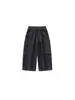 Pantalones Cargo de Mezclilla Suave Bangxuan Ropa Infantil Pantalones Rectos Sueltos de Bloques de Color para Niñas Niños Pantalones Largos Jeans Infantiles
