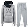 Comercio exterior transfronterizo otoño e invierno nuevo traje deportivo con capucha y forro polar pantalones de suéter de mujer ropa de mujer al por mayor