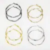 Collar de Moda Pendientes Largos de Oreja Elegantes Exagerados Pendientes de Personalidad Retorcida Anillo Nuevo Diseño de Moda 2023
